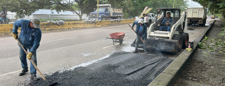 Así avanzan los trabajos de parcheo en puntos críticos de la ciudad de Neiva