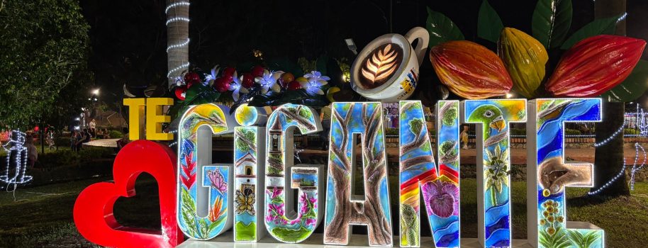 Con misa campal, la Alcaldía de Gigante, entregó las obras de adecuación del parque principal