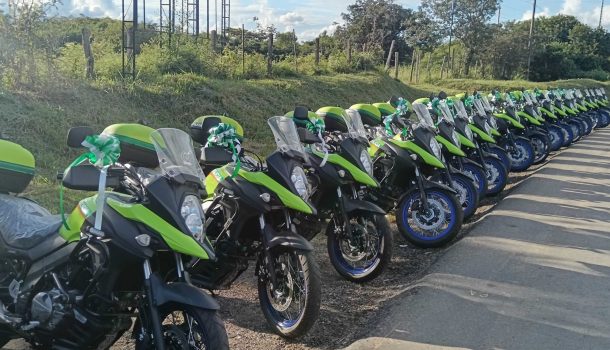 Concesionaria Ruta al Sur, realizó la entrega 63 motocicletas y 4 vehículos a la Dirección de Tránsito y Transporte de la Policía Nacional