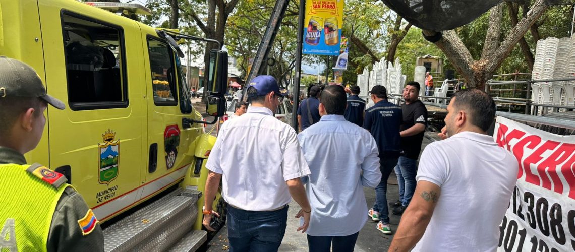 Alcaldía de Neiva, acompañó verificación de condiciones logísticas para las fiestas de San Pedro