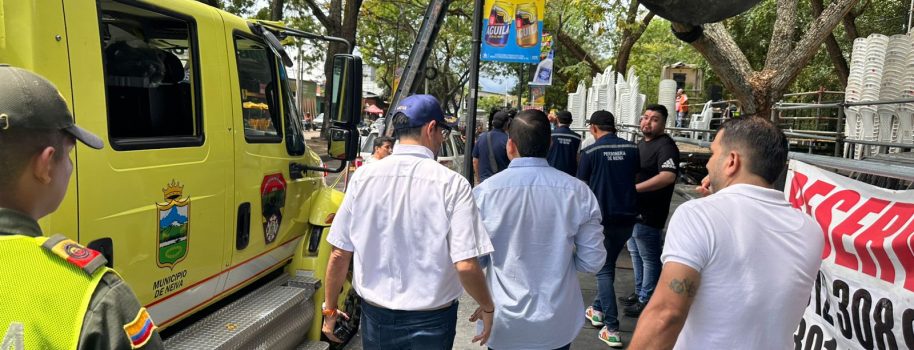 Alcaldía de Neiva, acompañó verificación de condiciones logísticas para las fiestas de San Pedro