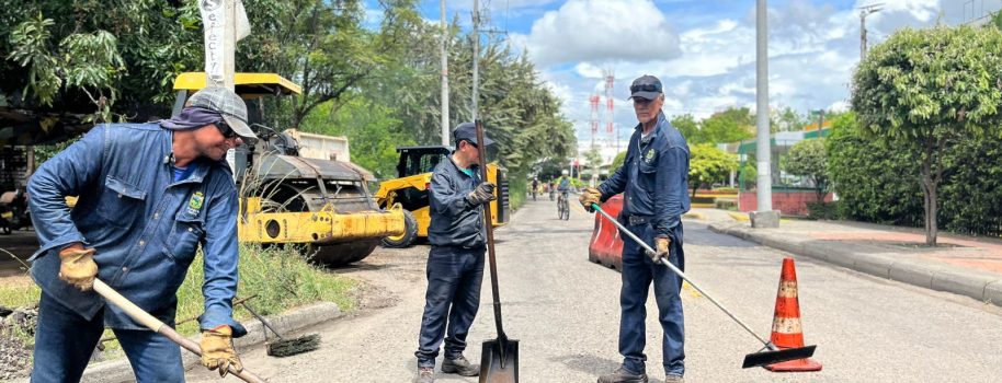 Avanza recuperación vial en Neiva: tres frentes de obra se ejecutan simultáneamente