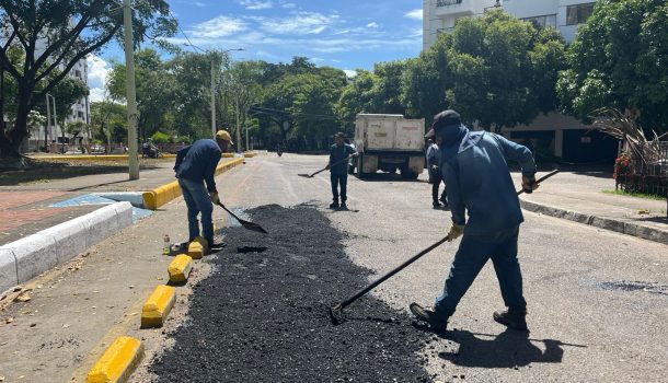 Continúan trabajos de intervención vial en las avenidas Circunvalar y La Toma, de Neiva