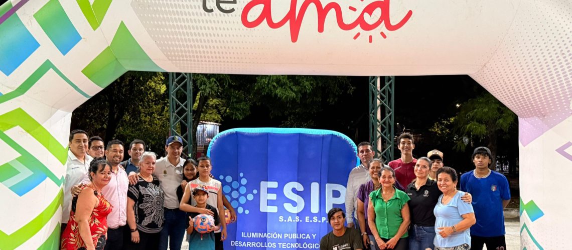 ESIP Iluminó polideportivo El Obrero de Neiva