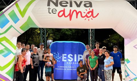 ESIP Iluminó polideportivo El Obrero de Neiva