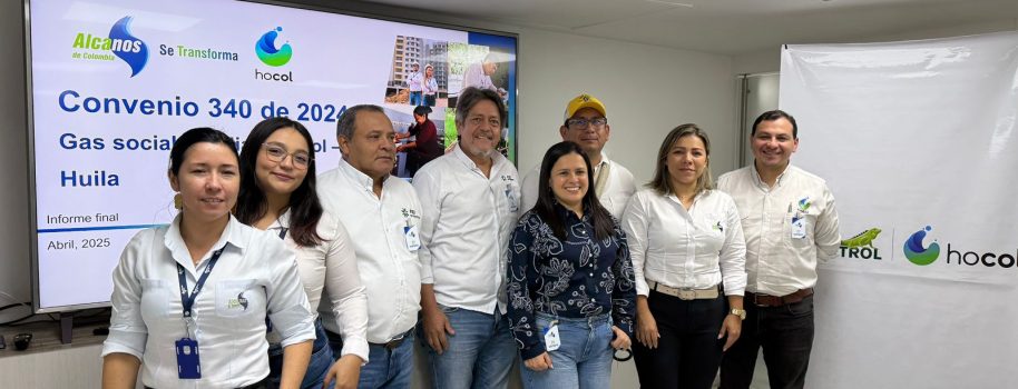 Hocol y Alcanos, conectan servicio de gas a 131 familias vulnerables del Huila