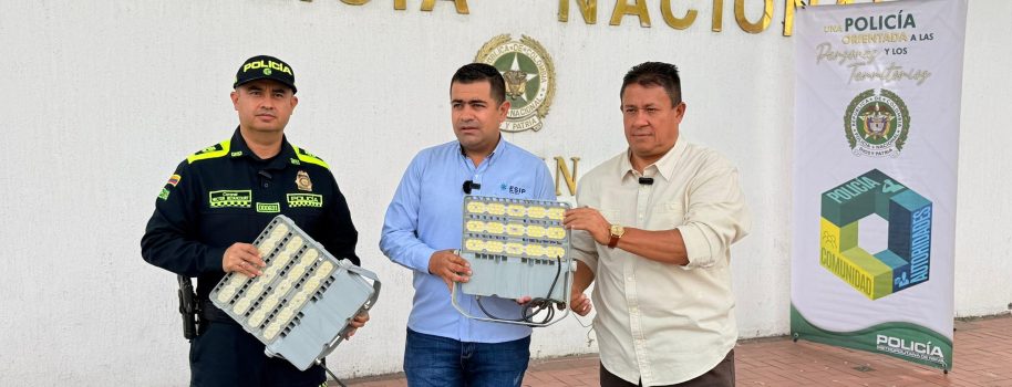 ESIP recupera reflectores robados y hace un llamado a la comunidad