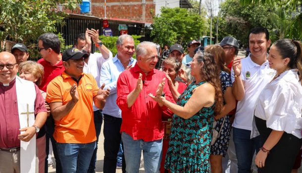 Por primera vez, Gobernación del Huila entrega 7 tramos viales pavimentados en la Comuna 6 de Neiva
