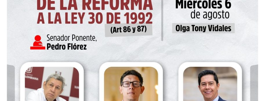 USCO será epicentro nacional de la reforma a la Ley 30 de Educación Superior