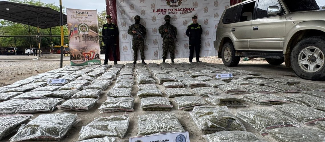 Ejército incautó cargamento de marihuana en el eje vial Neiva – Palermo