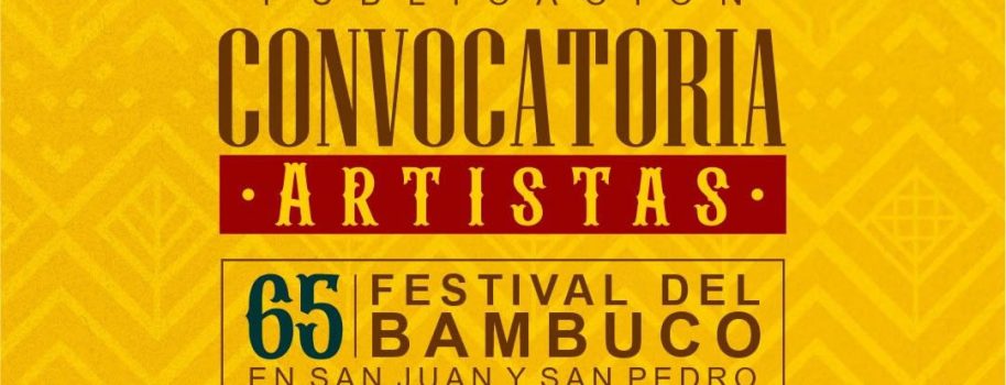 Abierta convocatoria para participar en el 65° Festival del Bambuco en San Juan y San Pedro 2026