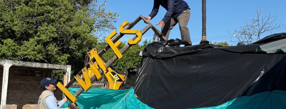 Inició demolición controlada del Monumento 14 en el Cementerio Central de Neiva