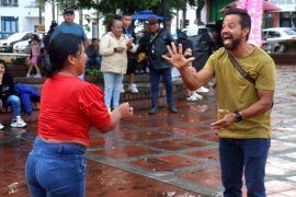 Los niños, niñas y padres de familia también hacen parte de las Fiestas del Cacao y el Café en una tarde de juegos