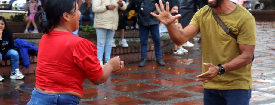 Los niños, niñas y padres de familia también hacen parte de las Fiestas del Cacao y el Café en una tarde de juegos