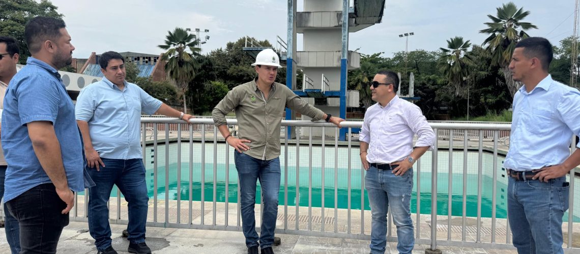 Alcalde Germán Casagua, confirmó inversión a las piscinas de la Villa Olímpica de Neiva