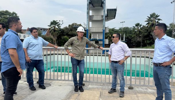 Alcalde Germán Casagua, confirmó inversión a las piscinas de la Villa Olímpica de Neiva