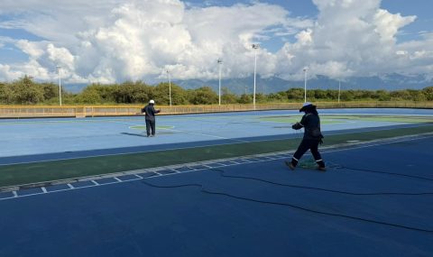 Patinódromo de Neiva avanza con fuerza: alumbrado público al 80% de ejecución