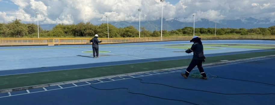 Patinódromo de Neiva avanza con fuerza: alumbrado público al 80% de ejecución