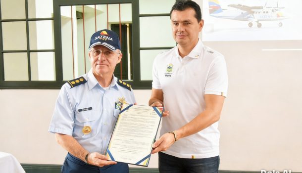 Alcalde Germán Casagua, gestionó nueva ruta aérea directa Neiva – Medellín
