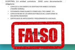 Ecopetrol alerta sobre fraudes en convocatorias laborales en el Huila