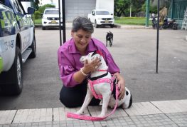 Estrellita recibió la placa oficial de la Policía Nacional de Colombia