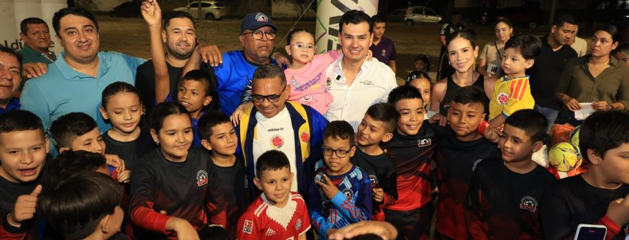 Alcalde Germán Casagua, beneficia a más de 200 niños con implementación deportiva en Neiva