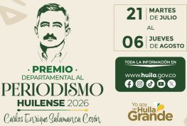 Gobernación del Huila abre convocatoria Premio al Periodismo Huilense Carlos Enrique Salamanca Cerón 2026 1