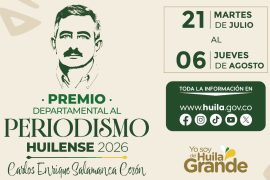 Gobernación del Huila abre convocatoria Premio al Periodismo Huilense Carlos Enrique Salamanca Cerón 2026 1