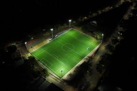 Barrio Cándido, al norte de Neiva, estrena cancha: Casagua transforma otro escenario deportivo
