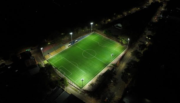 Barrio Cándido, al norte de Neiva, estrena cancha: Casagua transforma otro escenario deportivo