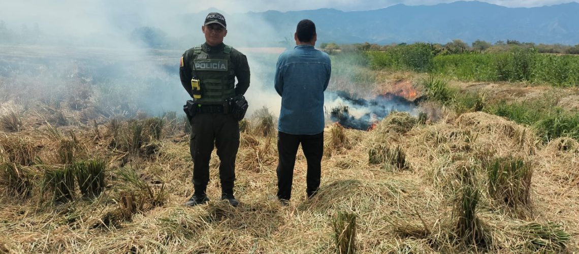 Capturado hombre que generó quema en arrocera en el Huila