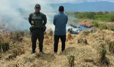 Capturado hombre que generó quema en arrocera en el Huila