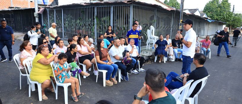 Después de 27 años entre polvo y barro, el barrio Canaima al sur de Neiva, estrena vía pavimentada