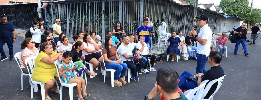 Después de 27 años entre polvo y barro, el barrio Canaima al sur de Neiva, estrena vía pavimentada