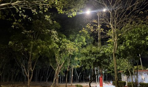 Zona verde de IV Centenario Casas – Bosques de San Luis, sur de Neiva, ya cuenta con expansión de alumbrado público