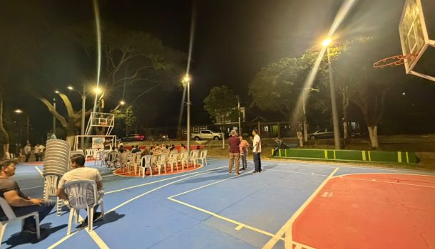El deporte y la vida nocturna regresan a Acrópolis, norte de Neiva: ¡ESIP ilumina el polideportivo de la comuna Uno!